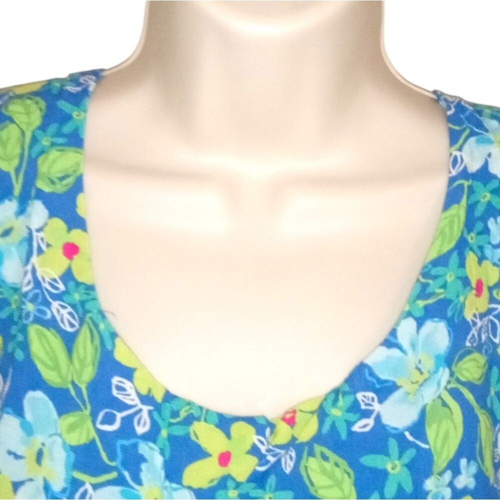 Vintage Sigrid Olsen Sport Sleeveless Floral Maxi Dress Size 20W Lined - Picture 2 of 7